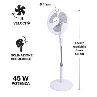 Kooper Ανεμιστήρας με στρογγυλή βάση 3 ταχυτήτων με ταλάντωση 45 W ... Kooper Ανεμιστήρας με στρογγυλή βάση 3 ταχυτήτων με ταλάντωση 45 W ...