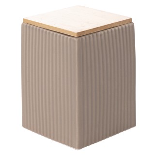 Villa DEste  Σετ 3 βάζα 1080 ml από γκρες με καπάκι από μπαμπού Mod...