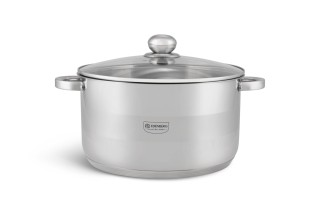 Edenberg Ατσάλινη Κατσαρόλα 9,5L με Καπάκι από Ανοξείδωτο Χάλυβα γι...