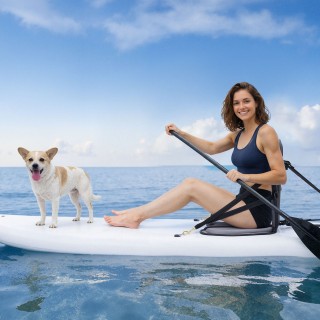 VEVOR Κάθισμα Καγιάκ Universal, 31 mm Πάχος με Ρυθμιζόμενα Λουριά κ...