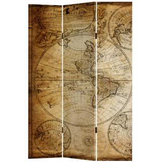 BAKAJI Παραβάν 3 Πάνελ με Εκτύπωση Μπρος-Πίσω Αρχαίος Χάρτης Κόσμο... BAKAJI Παραβάν 3 Πάνελ με Εκτύπωση Μπρος-Πίσω Αρχαίος Χάρτης Κόσμο...