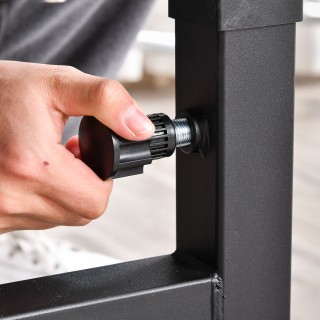 HOMCOM Ρυθμιζόμενος Πάγκος Γυμναστικής με Υποστήριγμα Μπάρας, Ατσάλ... HOMCOM Ρυθμιζόμενος Πάγκος Γυμναστικής με Υποστήριγμα Μπάρας, Ατσάλ...