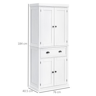 Ξύλινο Έπιπλο με 2 Ντουλάπια και 1 Συρτάρι 76 x 40.5 x 184 cm HOMCO...