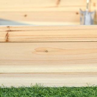 Κρεβάτι Outsunny Garden χωρίς βάση και με συμπλεκτική δομή, σε ξύλο...