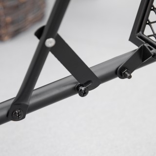 Outsunny Πτυσσόμενο και Ρυθμιζόμενο Τραπέζι Μεταλλικό Κάγκελο, 60x6...