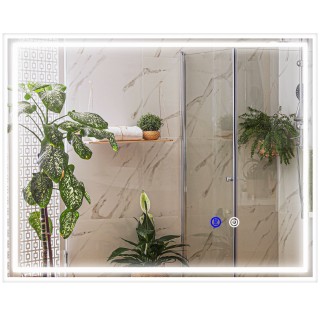 Καθρέφτης μπάνιου kleankin με 3 επίπεδα ορθογώνιο φως LED, αντιθαμβ... Καθρέφτης μπάνιου kleankin με 3 επίπεδα ορθογώνιο φως LED, αντιθαμβ...