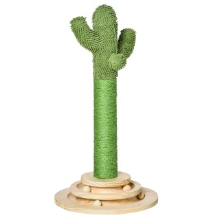 PawHut Cactus Scratching Post για γάτες, σχοινί σιζάλ και βάση με ξ... PawHut Cactus Scratching Post για γάτες, σχοινί σιζάλ και βάση με ξ...