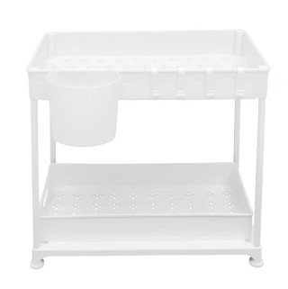 Έπιπλο Οργάνωσης Κουζίνας 2 Επιπέδων Σετ 2τμχ 33x40x23 cm Λευκό Tim... Έπιπλο Οργάνωσης Κουζίνας 2 Επιπέδων Σετ 2τμχ 33x40x23 cm Λευκό Tim...