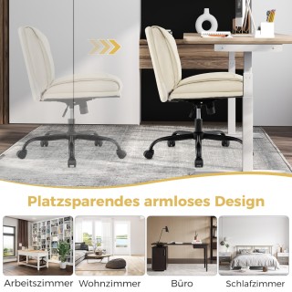 Costway Καρέκλα Γραφείου Λευκή, με Ρυθμιζόμενο Ύψος CB10816WH Costway Καρέκλα Γραφείου Λευκή, με Ρυθμιζόμενο Ύψος CB10816WH