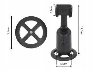 Verk Group Περιστρεφόμενη Βάση Κινητού 360° με Σταθεροποιητή & Αυτό...