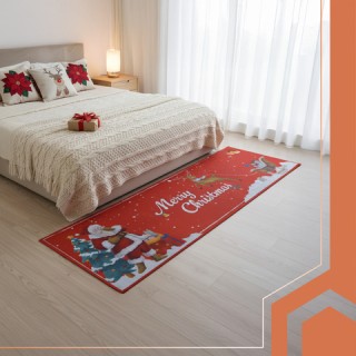 Ruhhy Χριστουγεννιάτικο Χαλί Αντιολισθητικό 160x50 για Κουζίνα & Χώ...