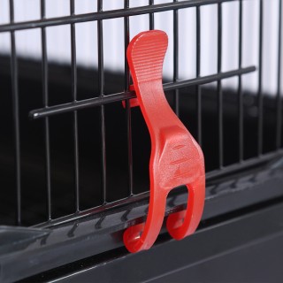 BAKAJI Μαύρο Κλουβί Πουλιών για Πτηνά Παπαγάλους με 2 Ανοίγματα κα... BAKAJI Μαύρο Κλουβί Πουλιών για Πτηνά Παπαγάλους με 2 Ανοίγματα κα...