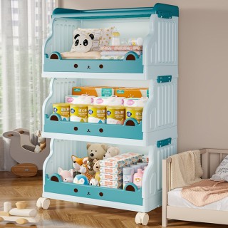 Shally Dogan Τροχήλατος Στοίβαξιμος Οργανωτής με 3 Επίπεδα σε Μπλε ...