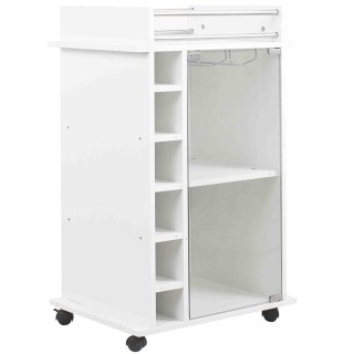 BAKAJI  Φορητό Μπαρ Cantinetta Μπουκάλια Κρασιού Ξύλινη Κάβα 6 Θέσε...