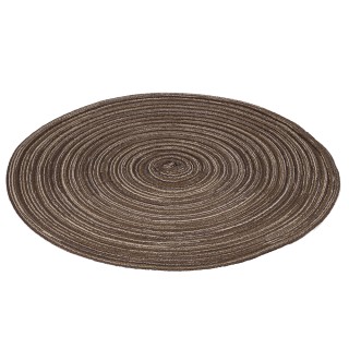 Villa dEste Home Σετ 6 τμχ Καφέ Στρογγυλό Σουπλά 38 εκ. από Πολυεστ...