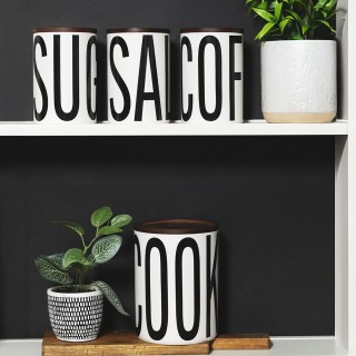 Villa DEste  Βαζάκι καφέ 750 ml από κεραμικό υλικό με καπάκι από μπ...