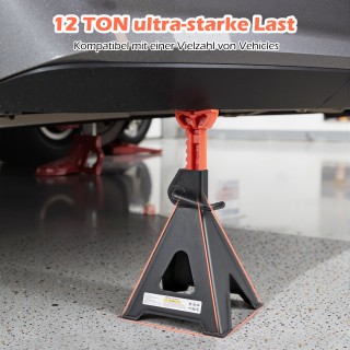 Costway Σετ 2 Υποστηρίγματα 12 Τόνων, Ρυθμιζόμενα σε 13 Επίπεδα AU1... Costway Σετ 2 Υποστηρίγματα 12 Τόνων, Ρυθμιζόμενα σε 13 Επίπεδα AU1...