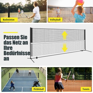 Costway Ρυθμιζόμενο Δίχτυ Μπαντμιντόν με Βάση & Θήκη Μεταφοράς, Περ... Costway Ρυθμιζόμενο Δίχτυ Μπαντμιντόν με Βάση & Θήκη Μεταφοράς, Περ...