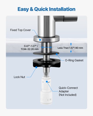 VEVOR Υψηλής Καμάρας Φιλτράρισμα Νερού Από Βούρτσα Νικελίου, Ανοξεί... VEVOR Υψηλής Καμάρας Φιλτράρισμα Νερού Από Βούρτσα Νικελίου, Ανοξεί...