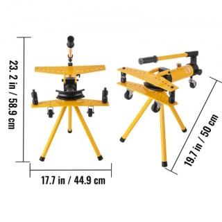 VEVOR Χειροκίνητη Υδραυλική Σωληνοκάμπτη 10 Τόνων με 6 Μήτρες (1/4-...