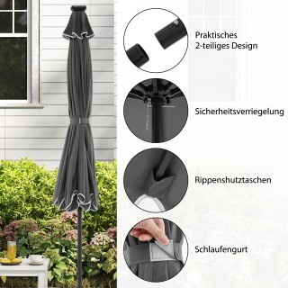 Costway Γκρι Ανεμιστήρας Κήπου 300 εκ. με LED και Ρυθμιζόμενη Κλίση... Costway Γκρι Ανεμιστήρας Κήπου 300 εκ. με LED και Ρυθμιζόμενη Κλίση...