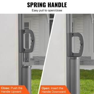 VEVOR Λευκή Αναδιπλούμενη Οθόνη Βεράντας 71x118 ίντσες για Ιδιωτικό...