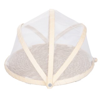 Villa dEste Home Στρογγυλό Κάλυμμα Τροφίμων Μικρό από Ψάθα και Μπαμ...