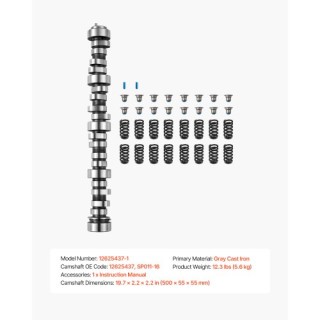 VEVOR Κιτ Εκκεντροφόρου με Ελατήρια & Τσιμούχες Βαλβίδων για GM Gen...