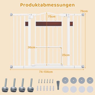 Costway Προστατευτικό Πόρτας για Σκύλους Χωρίς Τρυπήματα με Μικρή Π... Costway Προστατευτικό Πόρτας για Σκύλους Χωρίς Τρυπήματα με Μικρή Π...