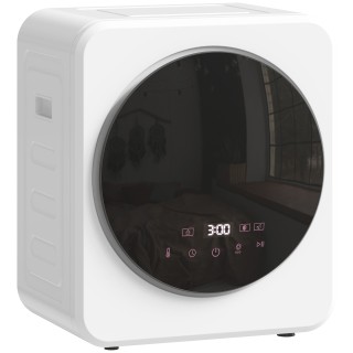 HOMCOM Φορητό Μίνι Στεγνωτήριο Ρούχων 4 kg με Οθόνη LED, 800W, Εμπρ...