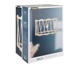 Ostaria Κρεμαστό Φωτιστικό Κορδόνι Malo Φυσικό 19.5εκ -37510