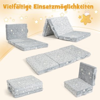 Costway  Πτυσσόμενο φωτεινό ταξιδιωτικό στρώμα 60 x 120 x 10 εκ. Γκ...