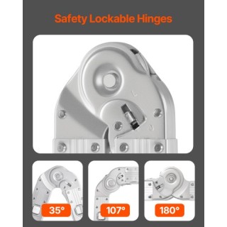 VEVOR Πολυλειτουργική Πτυσσόμενη Σκάλα 7-σε-1 με 3 Σκαλοπάτια και Ύ... VEVOR Πολυλειτουργική Πτυσσόμενη Σκάλα 7-σε-1 με 3 Σκαλοπάτια και Ύ...