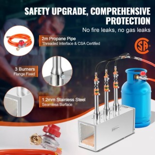 Φορητός Φούρνος Προπανίου VEVOR 3 Καυστήρων για Σιδηρουργούς 2600℉ ... Φορητός Φούρνος Προπανίου VEVOR 3 Καυστήρων για Σιδηρουργούς 2600℉ ...