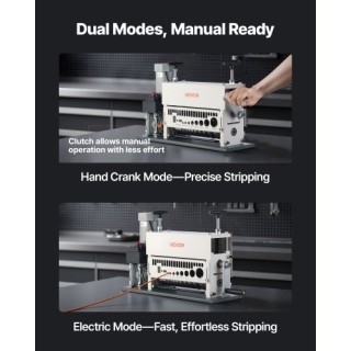 VEVOR Μηχάνημα Απογύμνωσης Ηλεκτρικών Καλωδίων, 1.5-40 mm, 11 Διαύλ...