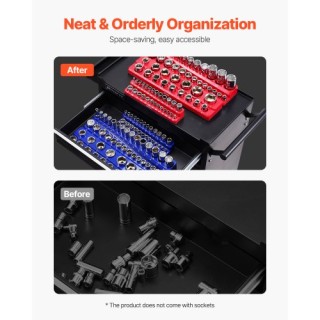VEVOR  Μαγνητική Οργάνωση Υποδοχών 6τμχ Μπλε & Κόκκινο για Μετρικό ...
