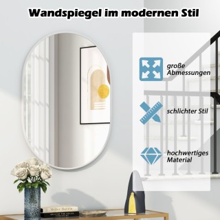 Costway Υψηλής Ανάλυσης Καθρέφτης Μπάνιου με Μεταλλικό Πλαίσιο και... Costway Υψηλής Ανάλυσης Καθρέφτης Μπάνιου με Μεταλλικό Πλαίσιο και...