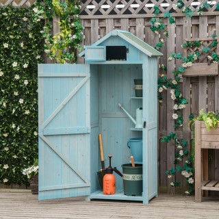 Outsunny Garden Shed Ξύλινη αποθήκευση εργαλείων με 3 ράφια, 77x54,... Outsunny Garden Shed Ξύλινη αποθήκευση εργαλείων με 3 ράφια, 77x54,...