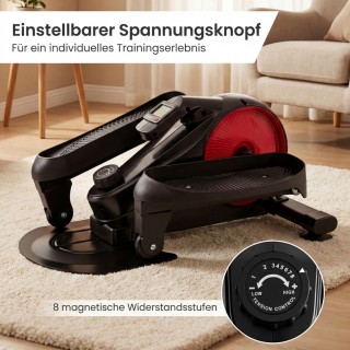 Costway Ελλειπτικό μηχάνημα με ρυθμιζόμενη μαγνητική αντίσταση, αθό...