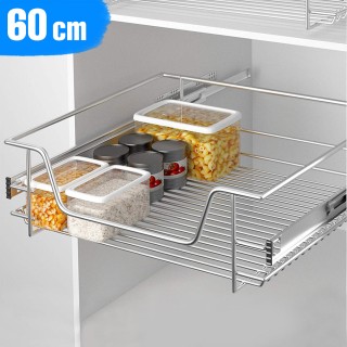 BAKAJI Τηλεσκοπικό Συρτάρι Κουζίνας 60cm Καλάθι Ράφι Εξαγώγιμο Εξο... BAKAJI Τηλεσκοπικό Συρτάρι Κουζίνας 60cm Καλάθι Ράφι Εξαγώγιμο Εξο...