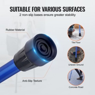 VEVOR Αλουμινένιες Πατερίτσες με Ρυθμιζόμενο Ύψος & Λαβές QBGZPVCR... VEVOR Αλουμινένιες Πατερίτσες με Ρυθμιζόμενο Ύψος & Λαβές QBGZPVCR...