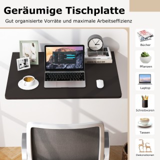 Costway  Αναδιπλούμενο Τραπέζι Κουζίνας 80 x 60 cm σε Καφέ Απόχρωση...