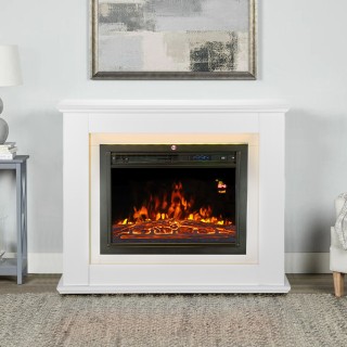 Ηλεκτρικό Τζάκι / Θερμαντήρας 2000 W 100 x 27.5 x 82.5cm Λευκό 028... Ηλεκτρικό Τζάκι / Θερμαντήρας 2000 W 100 x 27.5 x 82.5cm Λευκό 028...