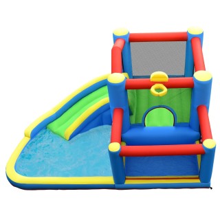 Costway  Συνδυαστικό Φουσκωτό Κάστρο με Νεροτσουλήθρα για Παιδιά - ...