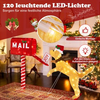 Costway Εορταστική Διακόσμηση Γραμματοκιβώτιο & Σκύλος με LED 168 x... Costway Εορταστική Διακόσμηση Γραμματοκιβώτιο & Σκύλος με LED 168 x...