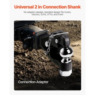 VEVOR Γάντζος Ζεύξης Pintle για Υποδοχή 2 για Δακτύλιο Lunette 2.5 ...