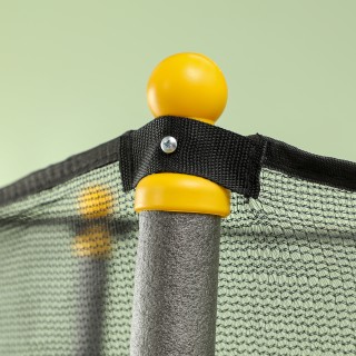 HOMCOM  Τραμπολίνο για Παιδιά με Δίχτυ Ασφαλείας και Επενδυμένους Σ...