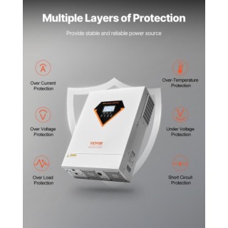 VEVOR Υβριδικός Ηλιακός Αντιστροφέας 6000W 230V WIFI 120A MPPT LWGP... VEVOR Υβριδικός Ηλιακός Αντιστροφέας 6000W 230V WIFI 120A MPPT LWGP...