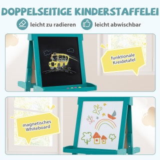 Costway Παιδικός Πίνακας Ρυθμιζόμενου Ύψους με Μαγνητικό Πράσινη Επ... Costway Παιδικός Πίνακας Ρυθμιζόμενου Ύψους με Μαγνητικό Πράσινη Επ...