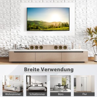 Costway Σετ 50 τμχ Διακοσμητικά Πάνελ PVC Diamond 30x30 εκ. Λευκό ... Costway Σετ 50 τμχ Διακοσμητικά Πάνελ PVC Diamond 30x30 εκ. Λευκό ...